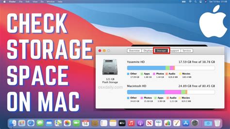 Step 3 There you can get the storage allocation of your Mac book. . How to check storage on macbook pro